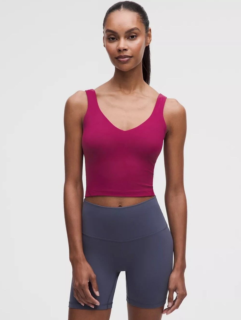 Lululemon sporty Align Tank in bright neon ripened raspberry pink